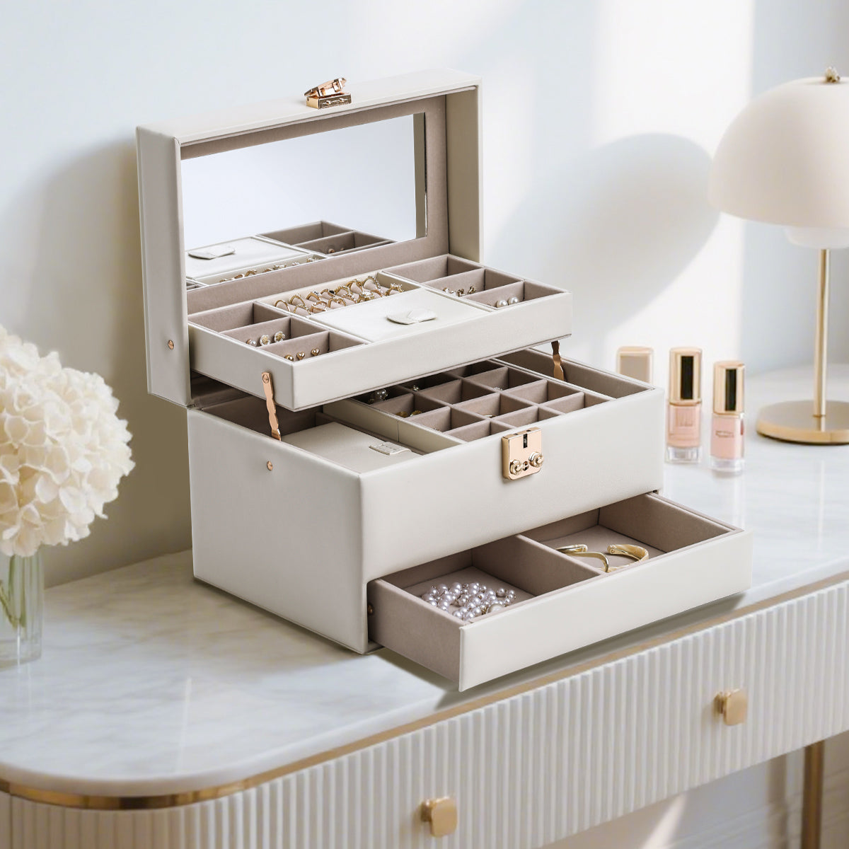 Jewelry Organizer Box,3 Layers