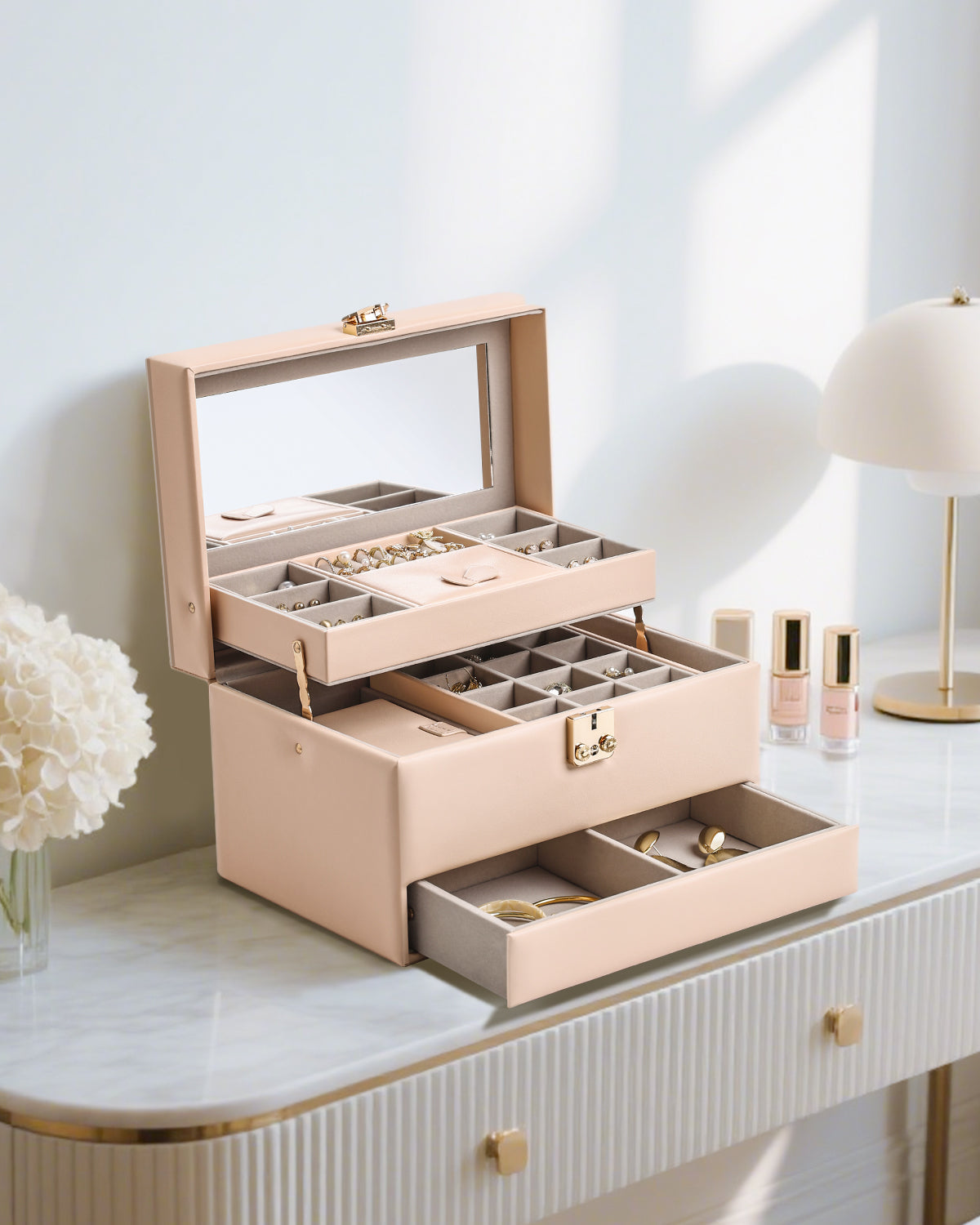 Jewelry Organizer Box,3 Layers