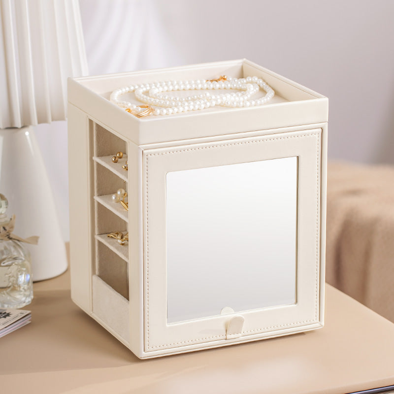 360° Rotating Jewelry Box with Mirrors