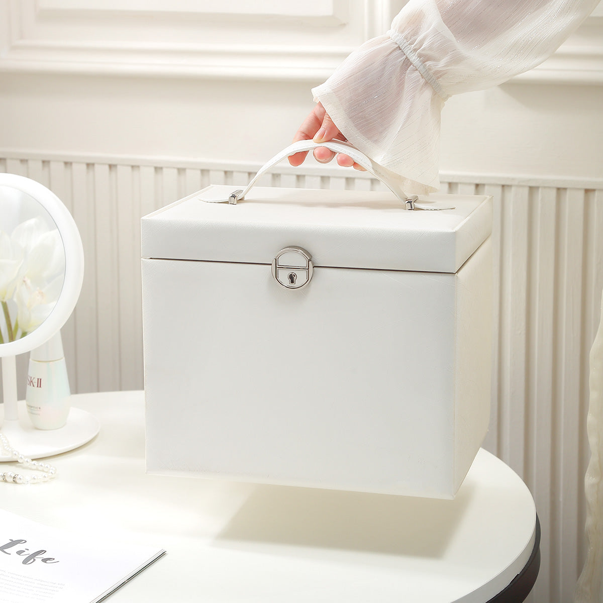 Five-Layer Jewelry Box with Lock