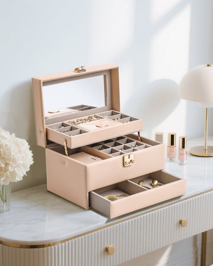 Jewelry Organizer Box,3 Layers