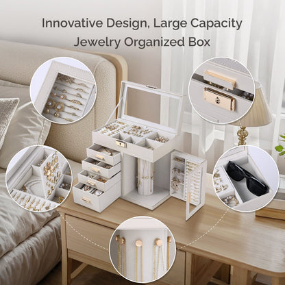 5-Layer Jewelry Organizer,360° Rotating
