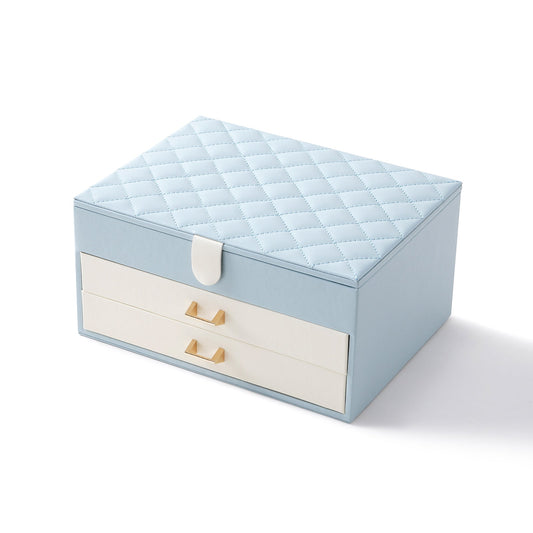 Three-layer Jewelry Box with Two Drawers