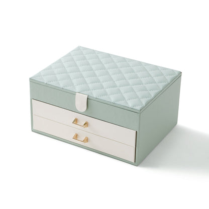 Three-layer Jewelry Box with Two Drawers