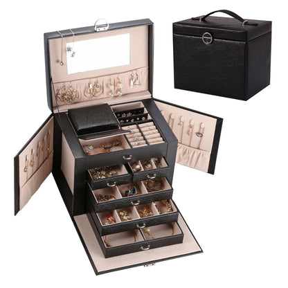 Five-Layer Jewelry Box with Lock