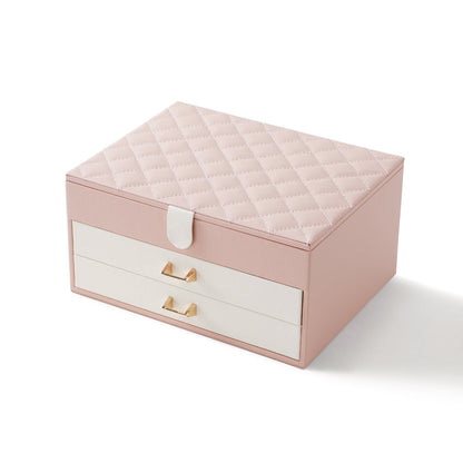 Three-layer Jewelry Box with Two Drawers