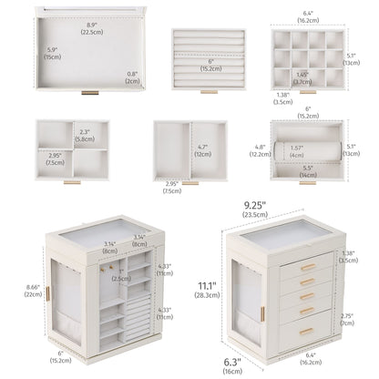 6-Tier Jewelry Box 360° Rotating