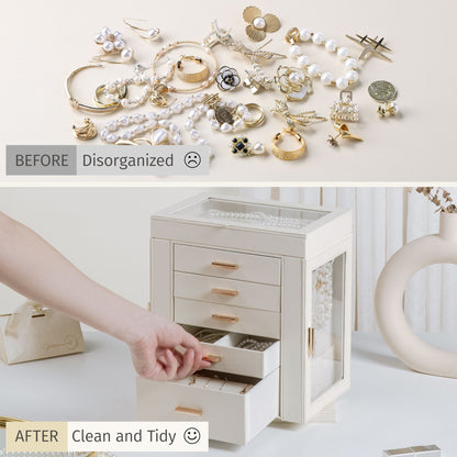 6-Tier Jewelry Box 360° Rotating