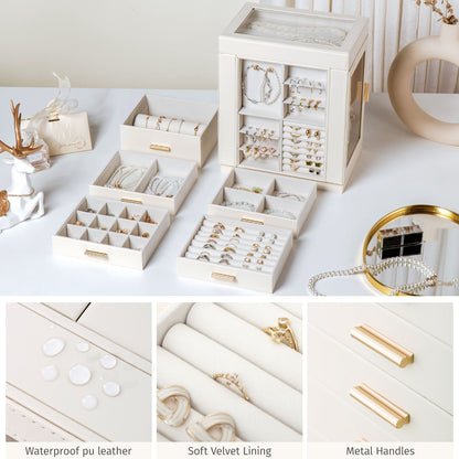 6-Tier Jewelry Box 360° Rotating