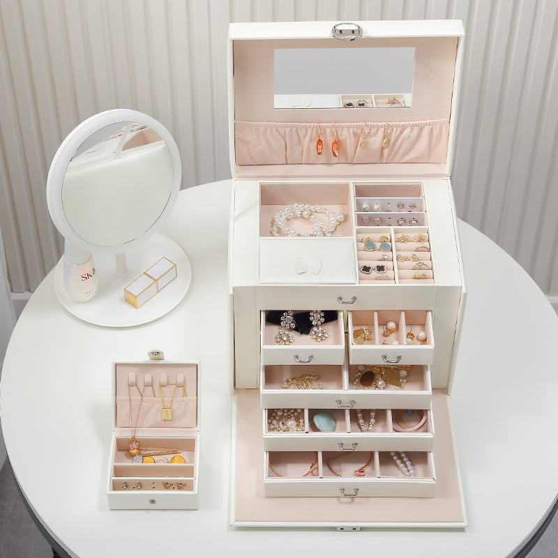 Five-Layer Jewelry Box with Lock