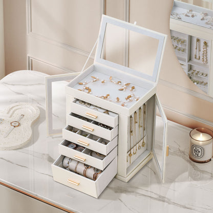 6-Tier Jewelry Box 360° Rotating