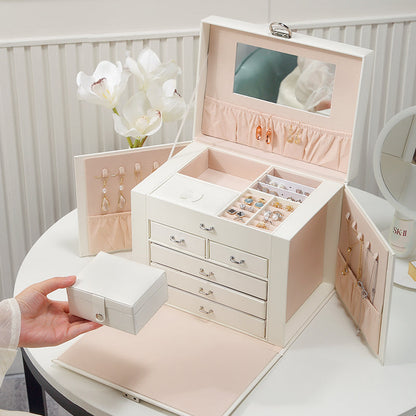 Five-Layer Jewelry Box with Lock