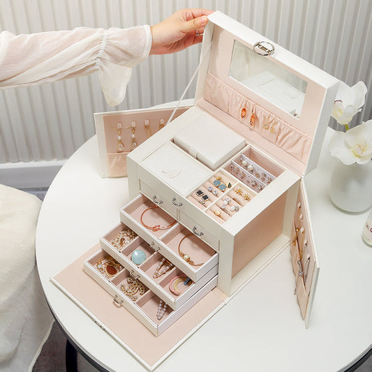 Five-Layer Jewelry Box with Lock